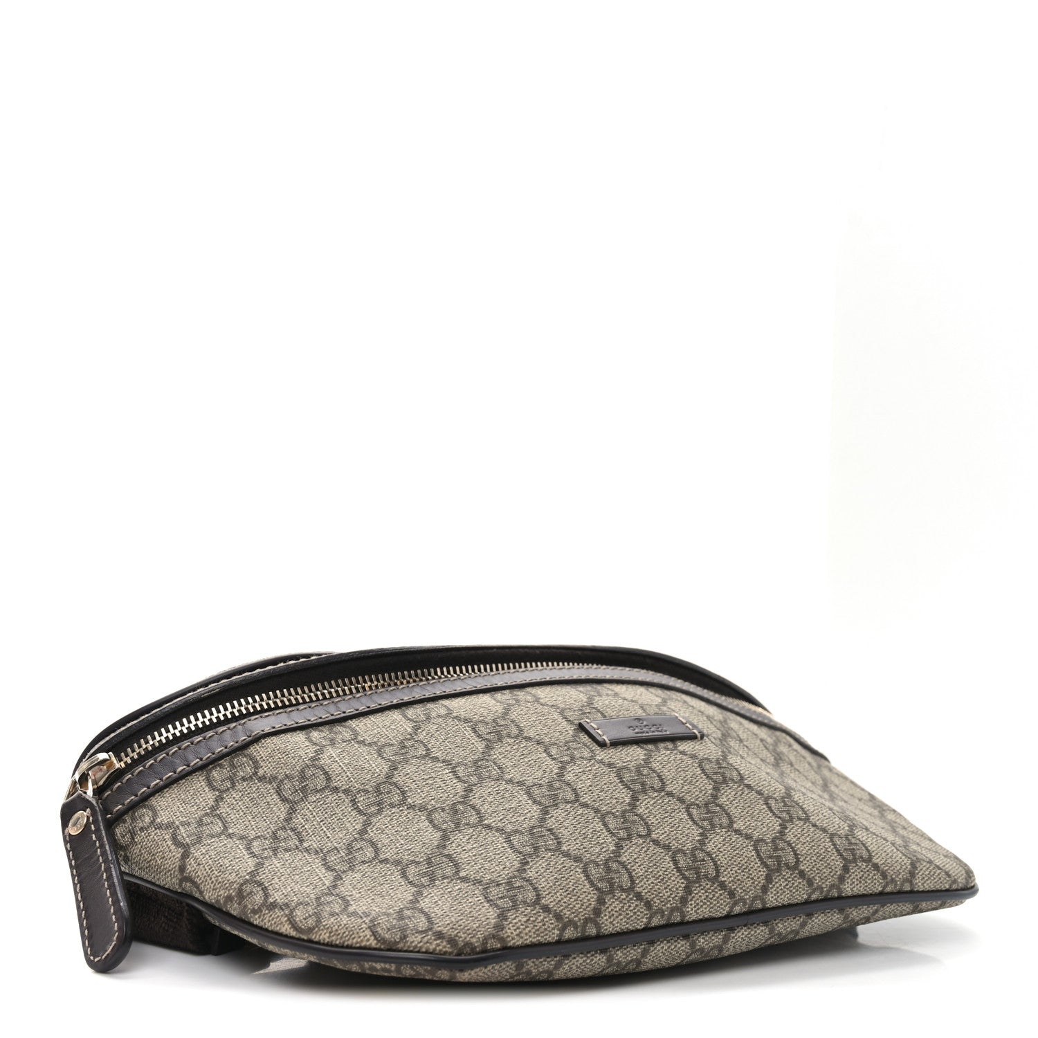 GG Supreme Monogram Belt Bag Dark Brown