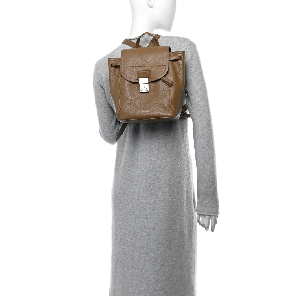 Pebbled Calfskin Pashli Backpack Mushroom