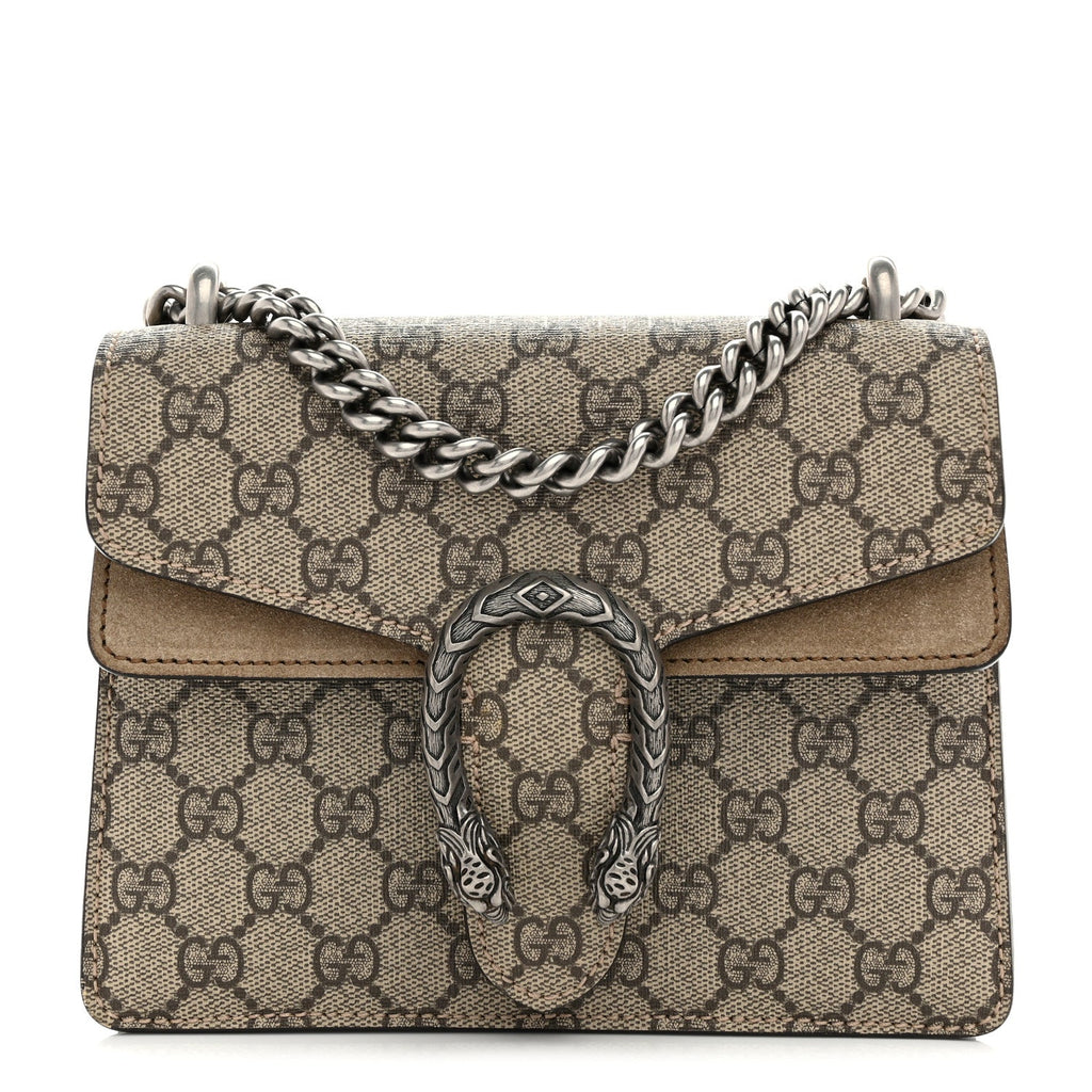 GG Supreme Monogram Mini Dionysus Shoulder Bag Taupe