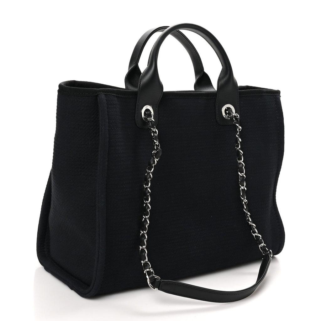 Mixed Fibers Small Deauville Tote Black