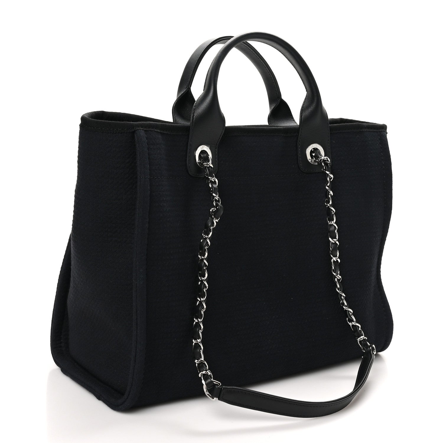 Mixed Fibers Small Deauville Tote Black