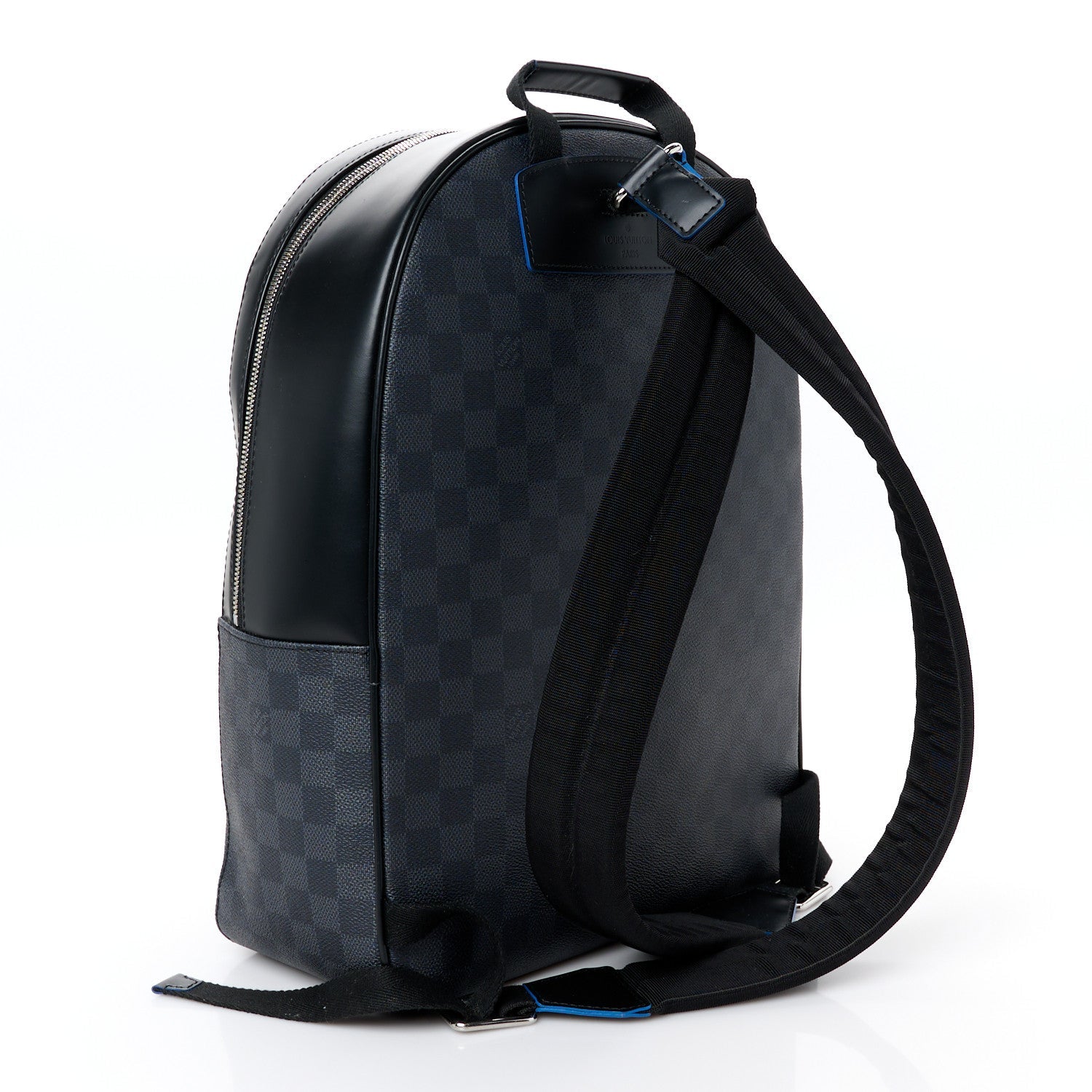Damier Graphite Logo Josh Backpack Blue Multicolor