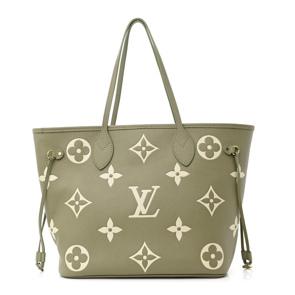 Empreinte Monogram Giant Neverfull MM Khaki Cream