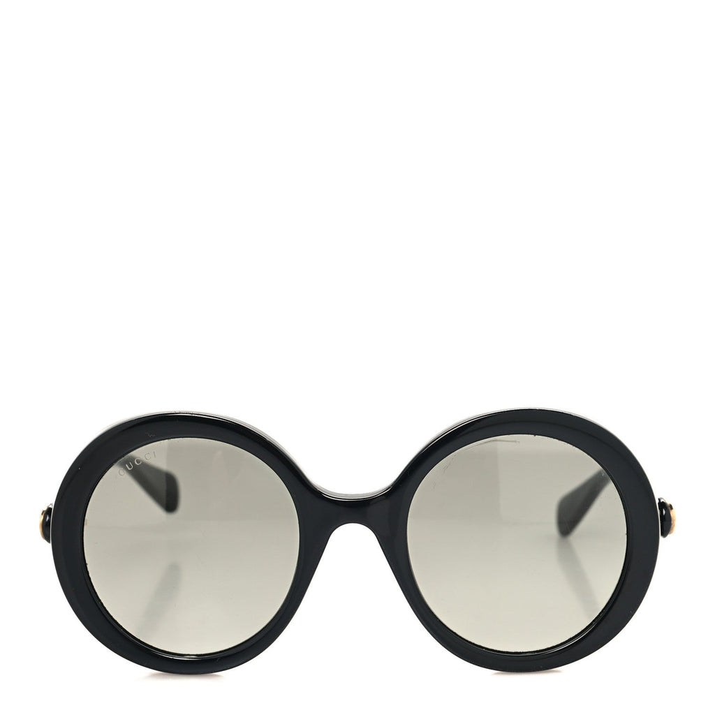 Acetate Round GG Sunglasses GG0367S Black