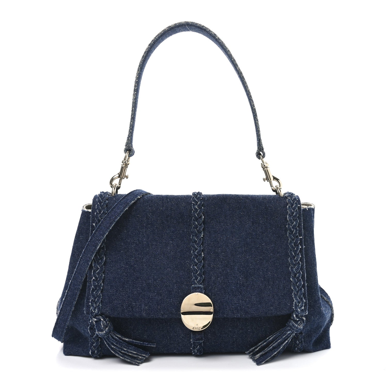 Denim Medium Penelope Shoulder Bag Blue