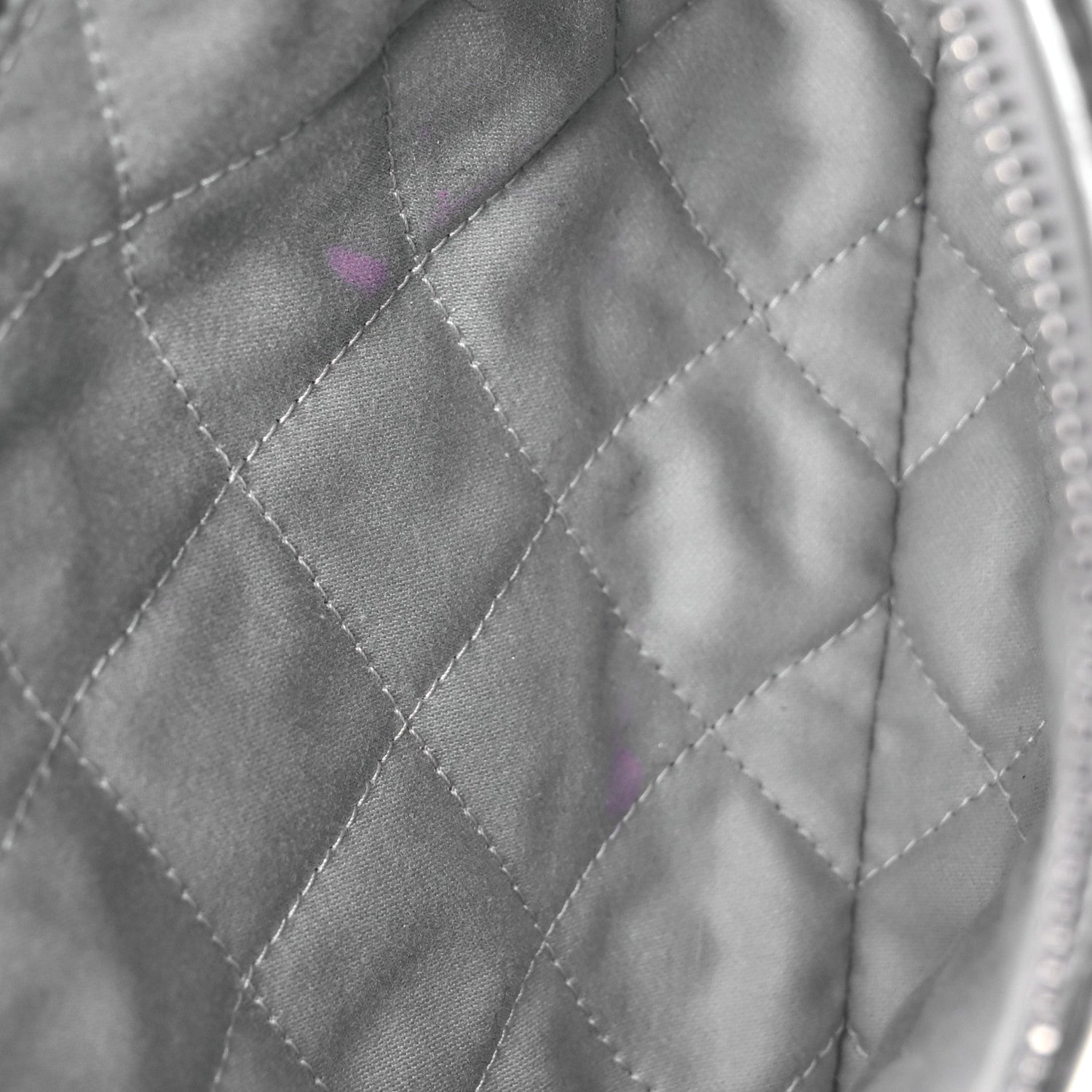 Metallic Calfskin Quilted Small Chanel 22 Silver