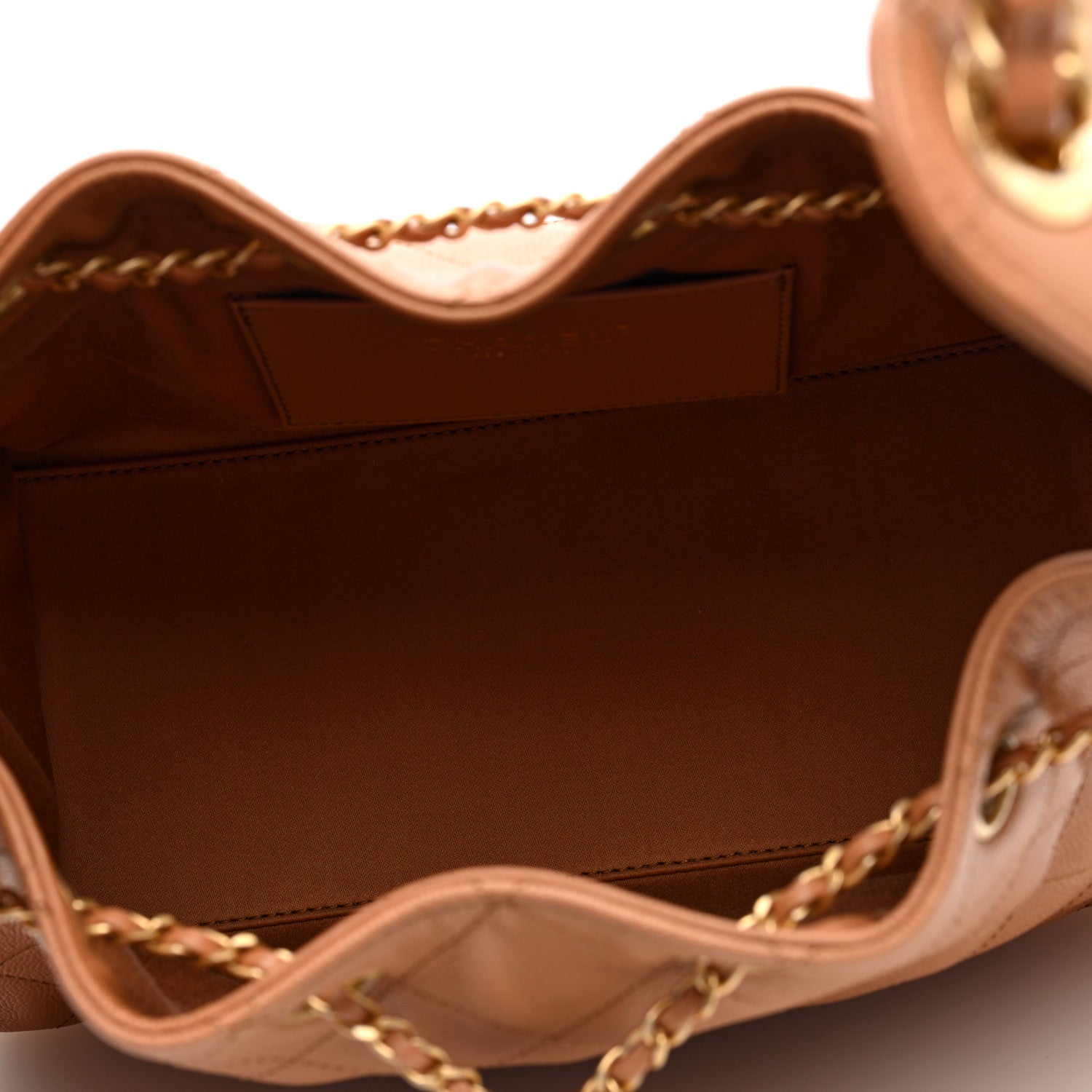 Caviar Quilted Small Chanel 25 Handbag Brown