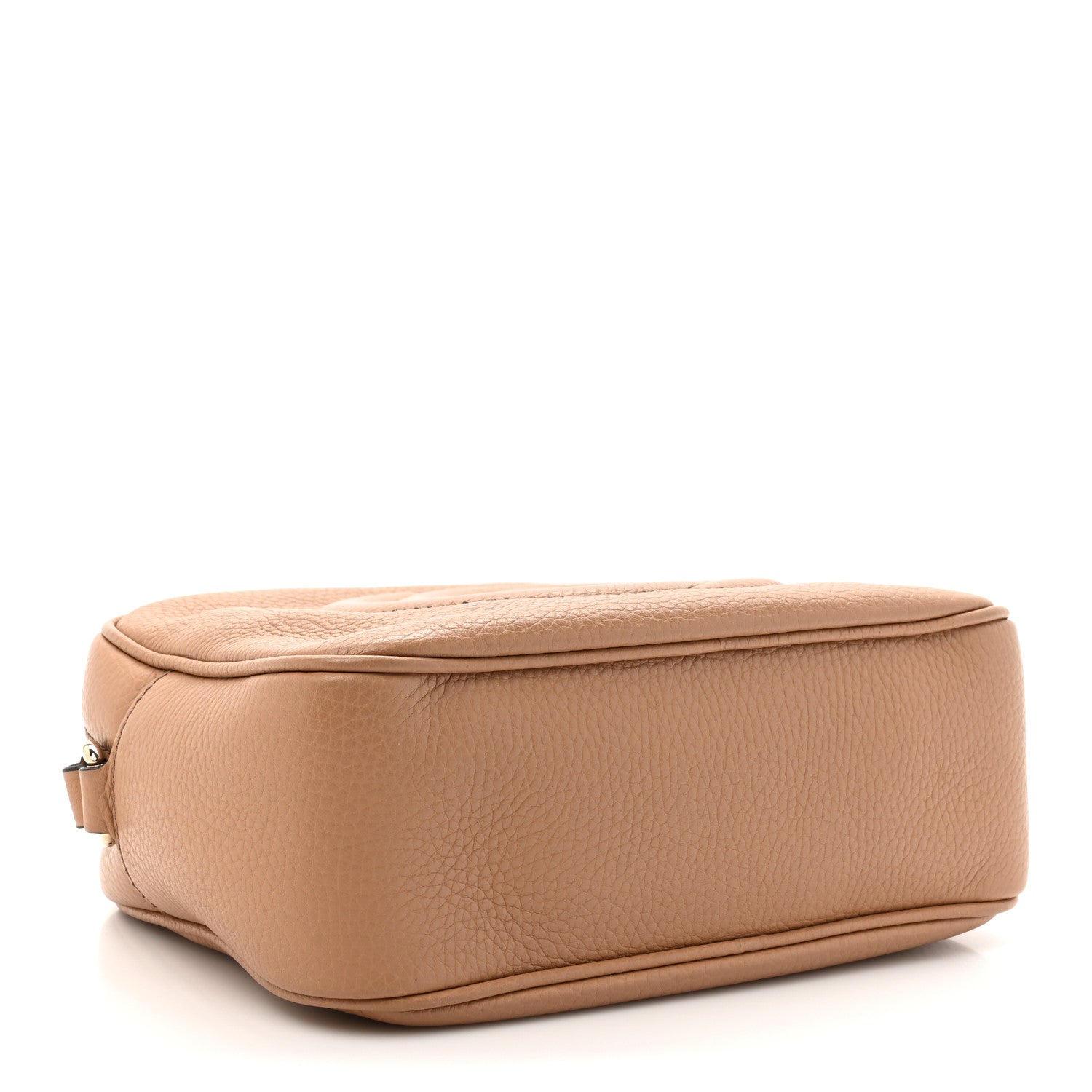 Pebbled Calfskin Small Soho Disco Bag Camelia