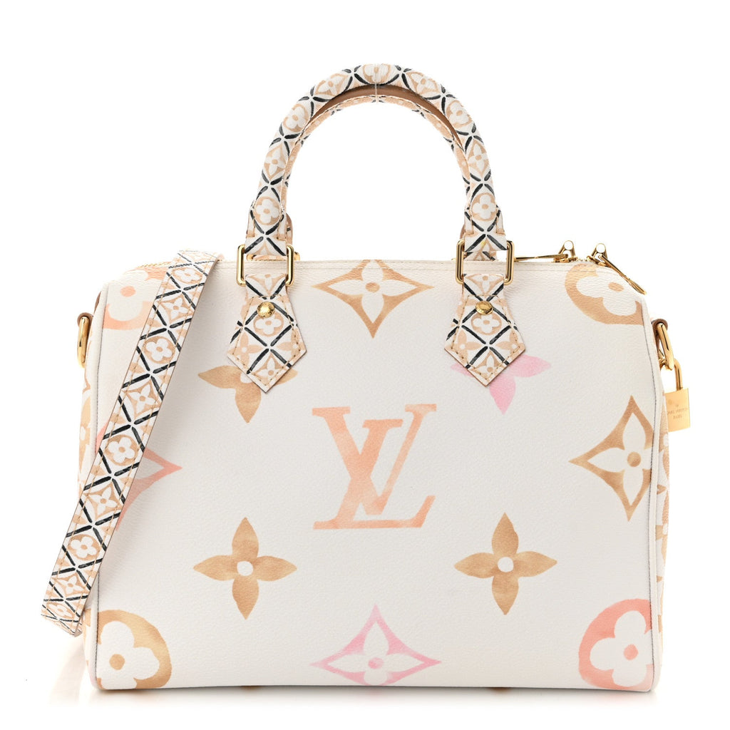 Monogram Giant By The Pool 2.0 Speedy Bandouliere 25 Beige