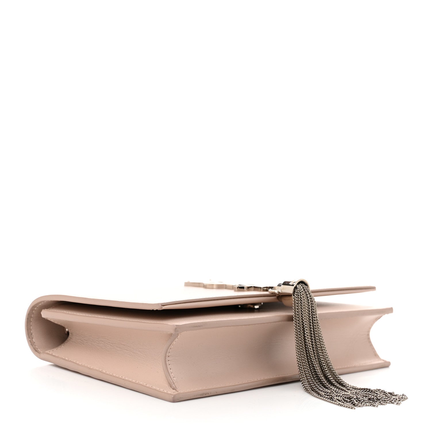 Smooth Calfskin Classic Monogram Kate Tassel Chain Wallet Marble Pink