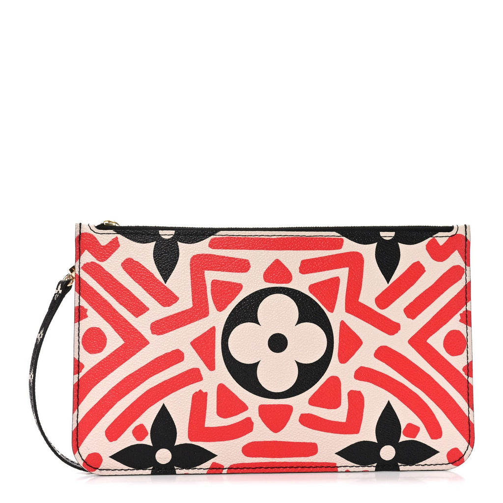 Monogram Giant Crafty Neverfull MM GM Pochette Creme Rouge Black