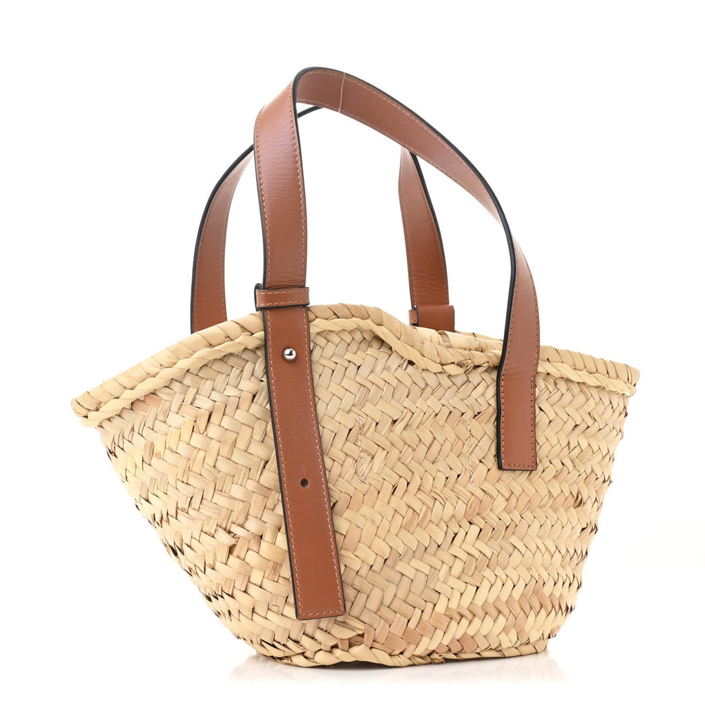 X MY NEIGHBOR TOTORO Raffia Dust Bunnies Basket Tote Bag Black Tan