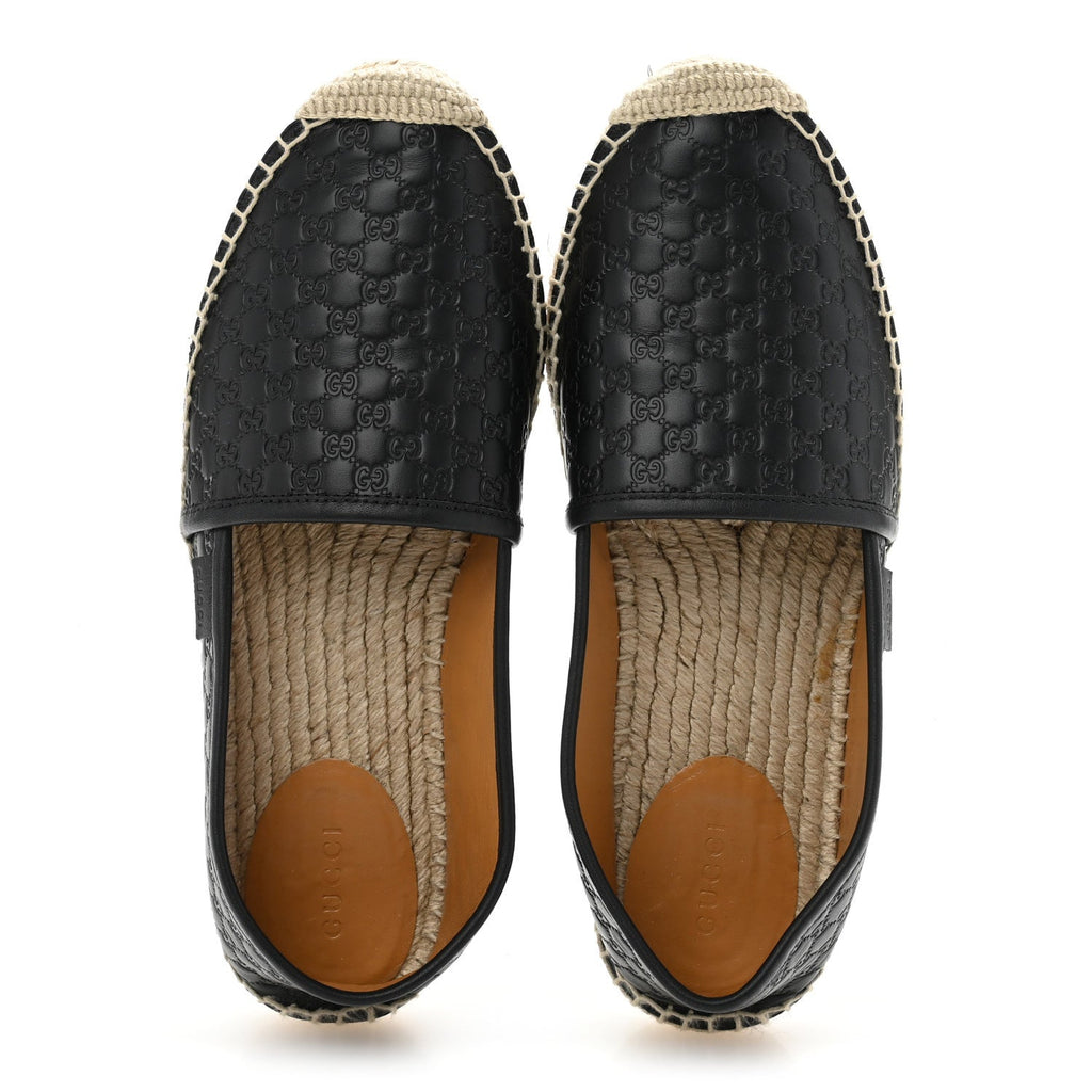 Microguccissima Signature Espadrilles 37.5 Black