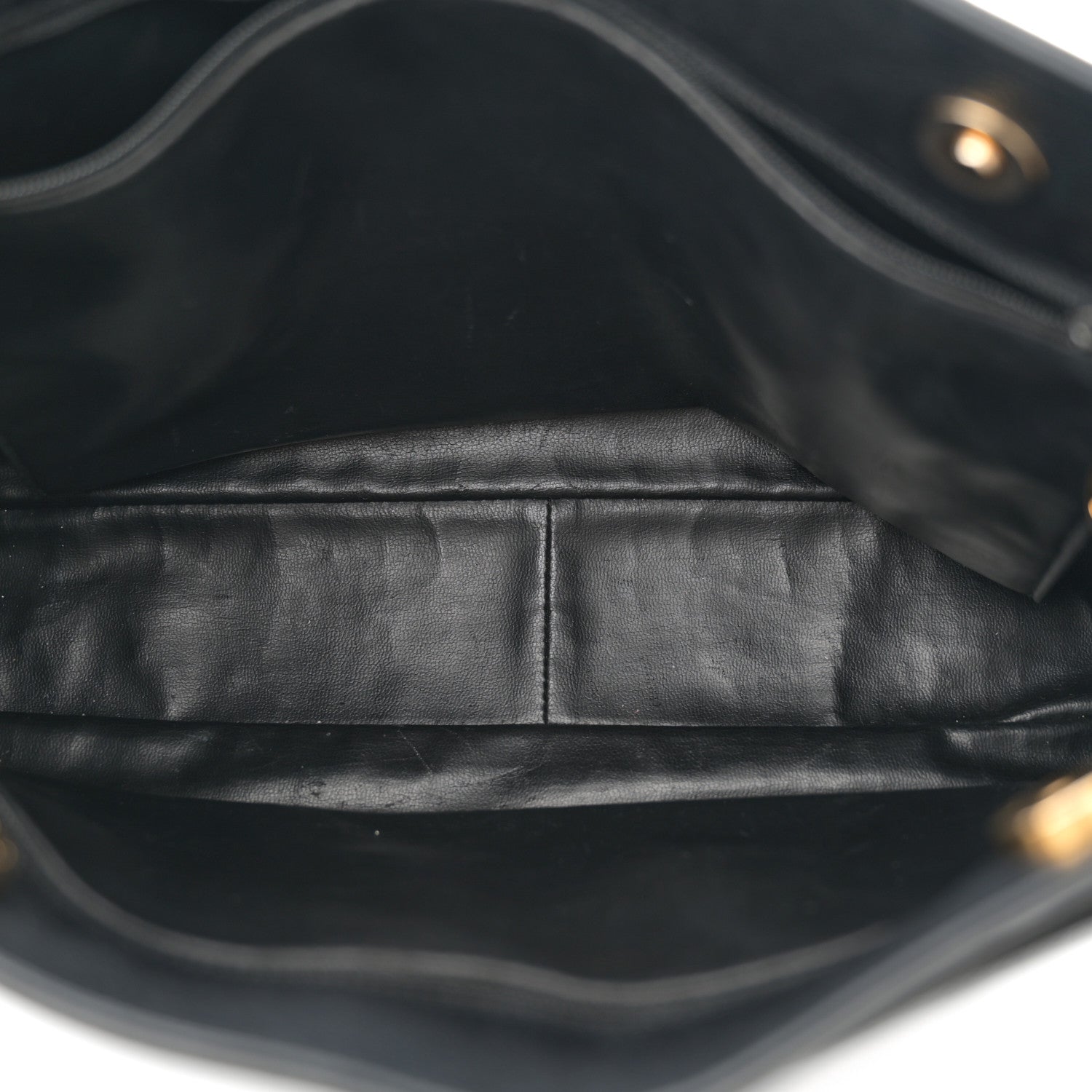 Caviar Flap Shoulder Bag Black