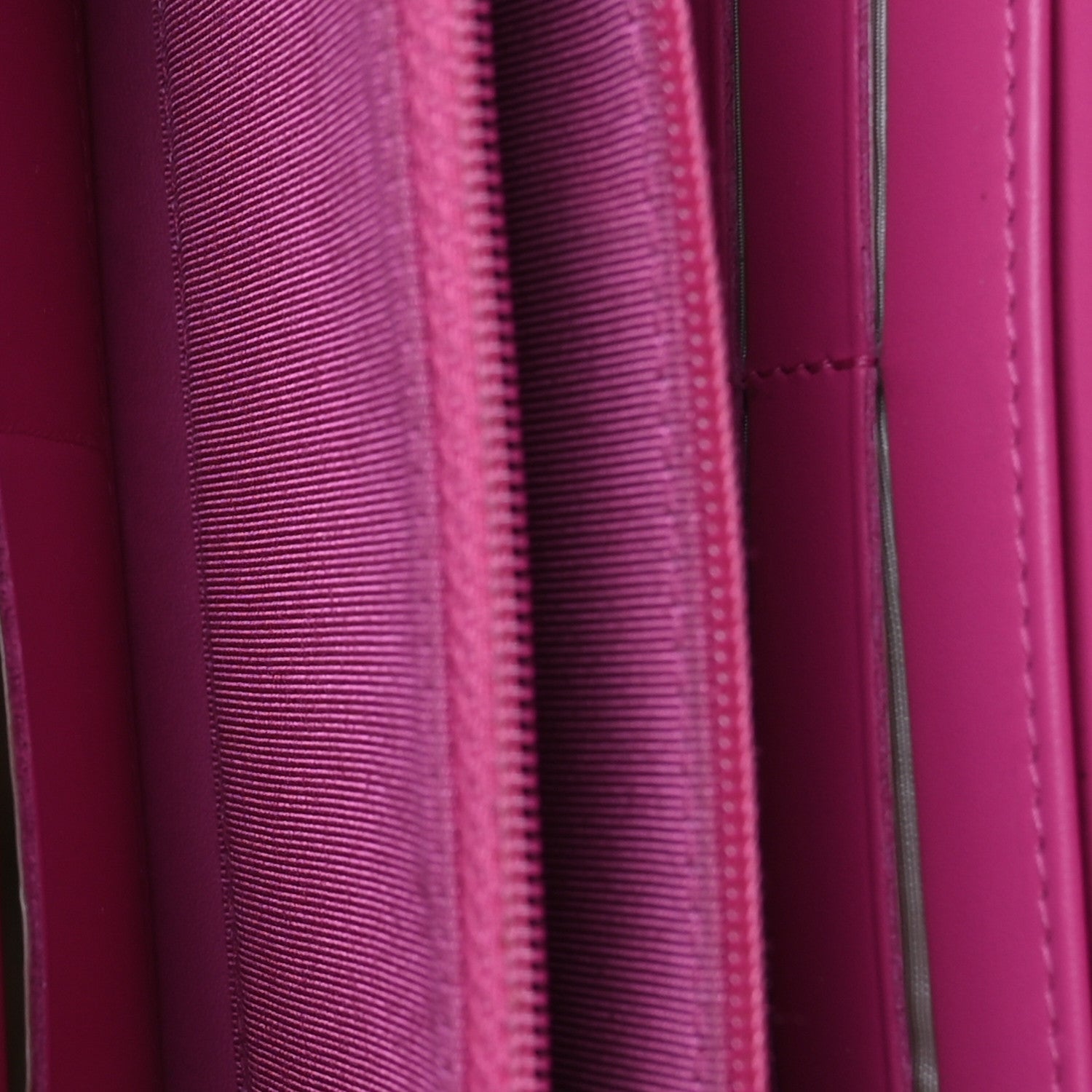 Caviar Quilted Large Gusset Zip Around Wallet Pink