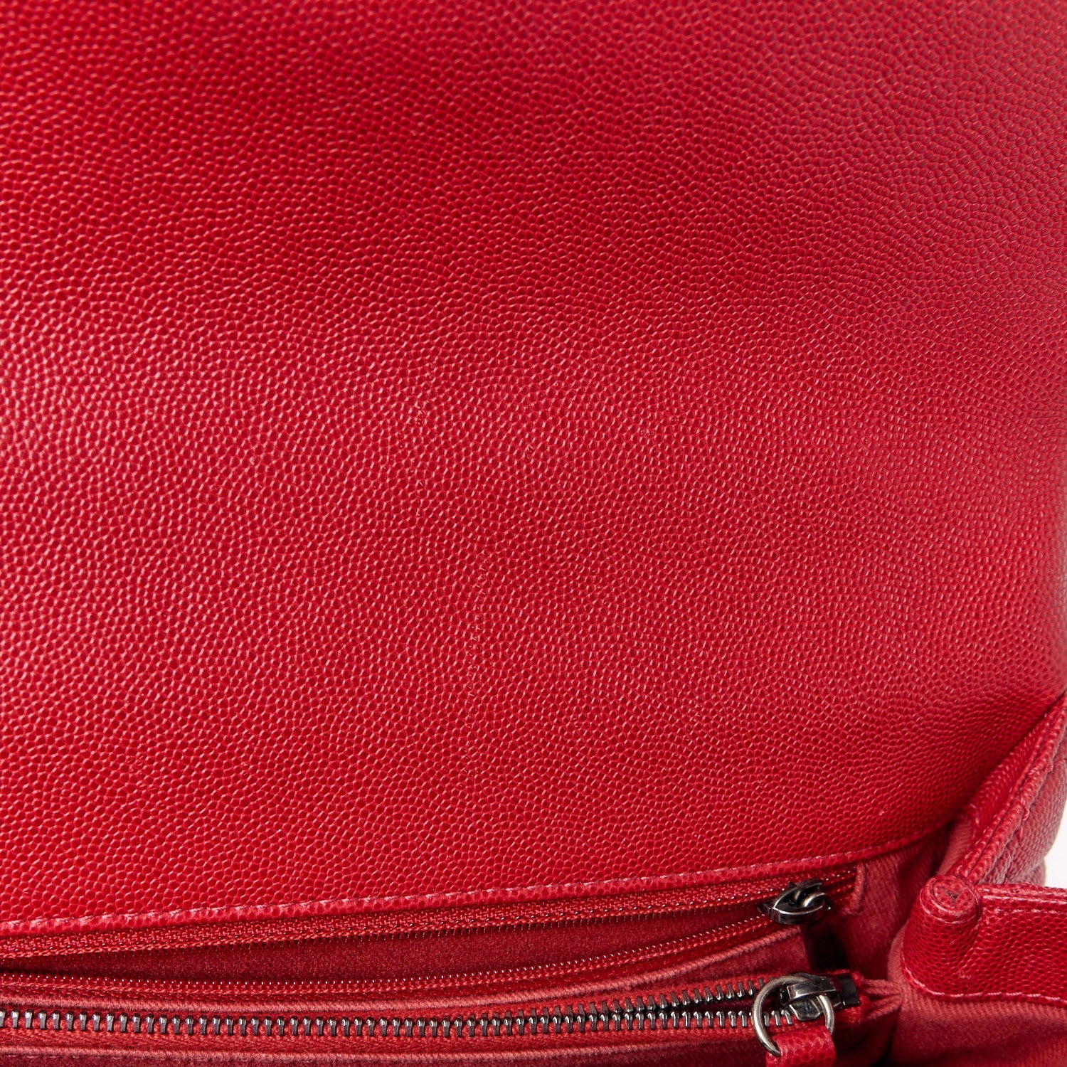 Caviar Quilted Small Coco Handle Flap Red