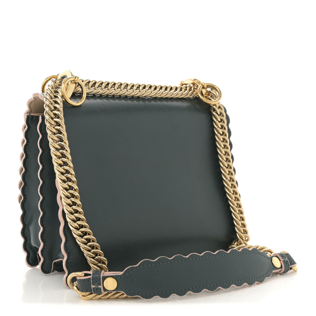 Vitello Liberty Scalloped Studded Small Kan I Shoulder Bag Amazzonia