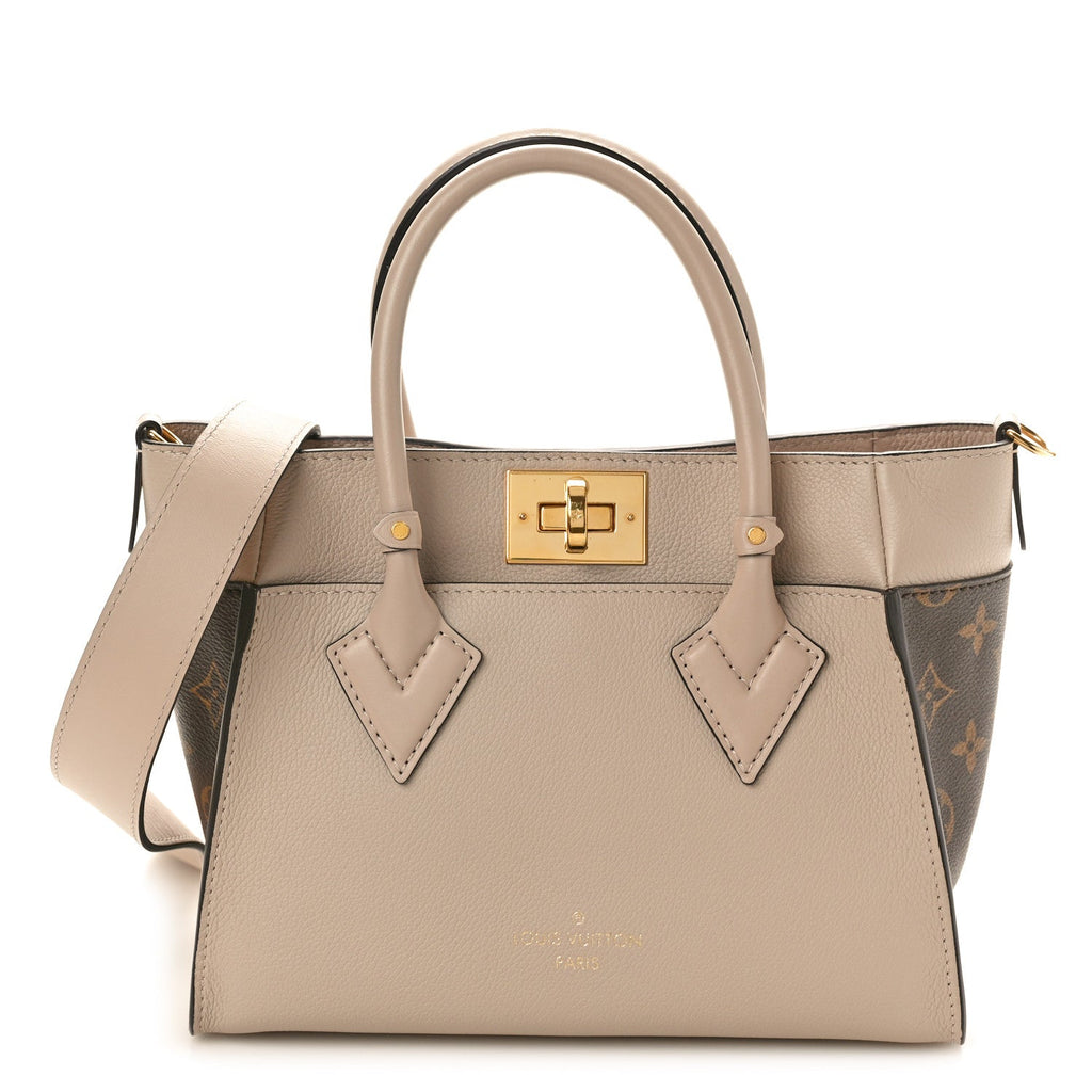 Calfskin Monogram On My Side PM Greige