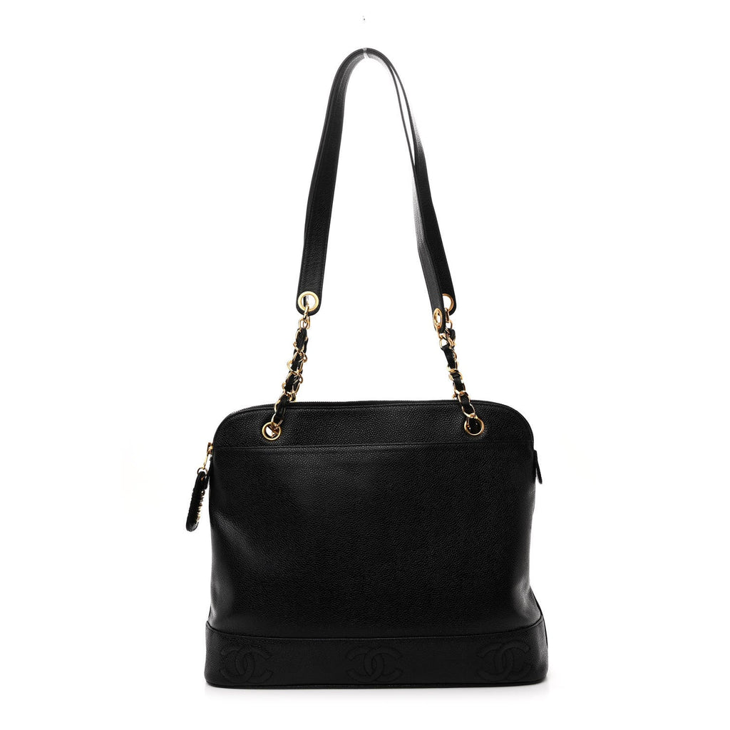 Caviar CC Shoulder Bag Black