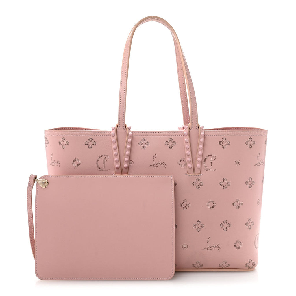 Calfskin Loubinthesky East West Cabata Tote Rosy