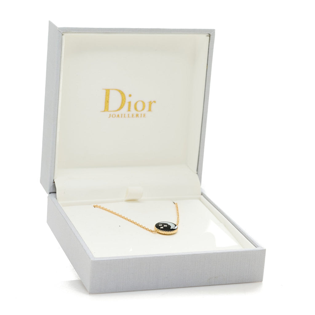 18K Yellow Gold Diamond Black Onyx Mother of Pearl Rose Celeste Bracelet