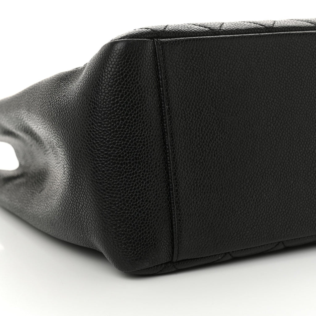 Caviar Quilted Grand Shopping Tote GST Black
