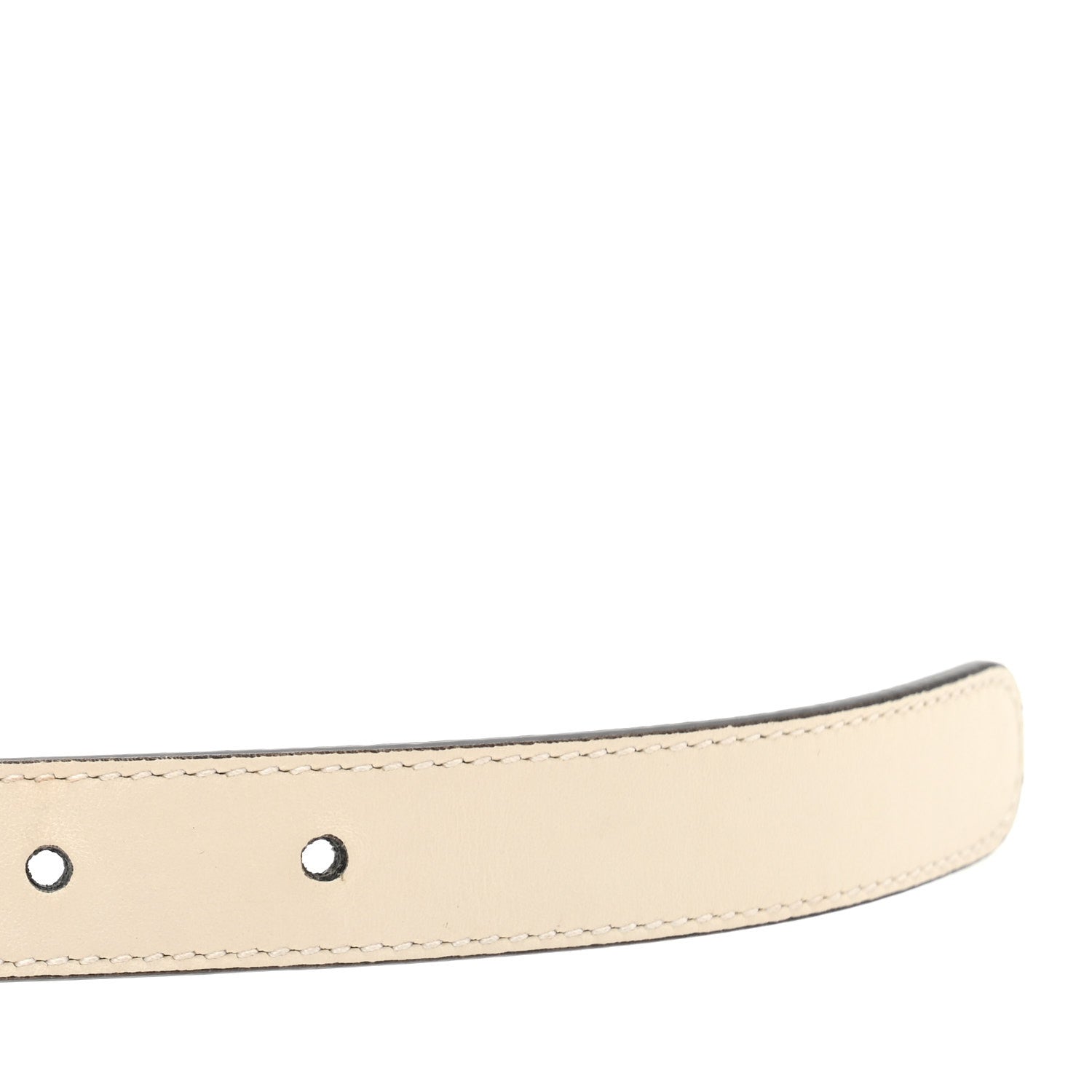 Calfskin Double G 20mm Belt 80 32 Mystic White