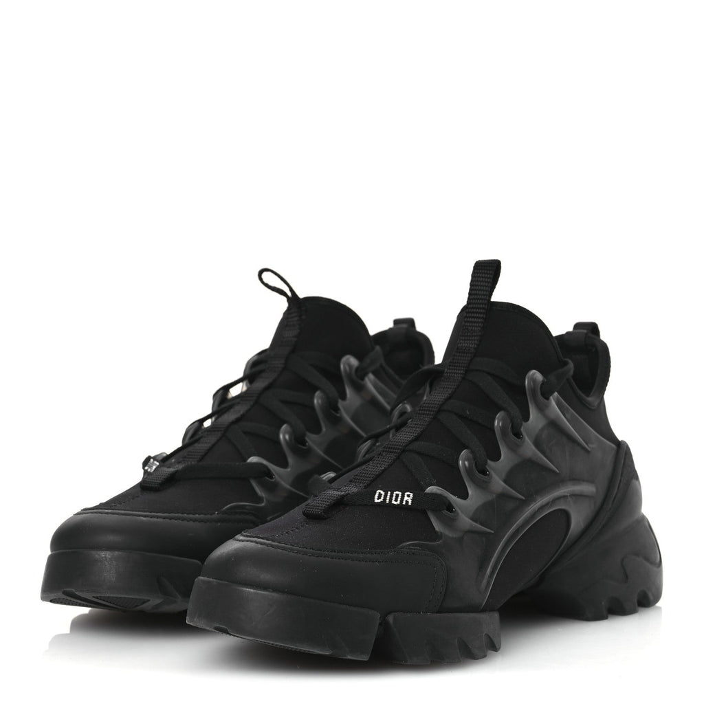 Neoprene Rubber Womens D-Connect Sneakers 37.5 Black