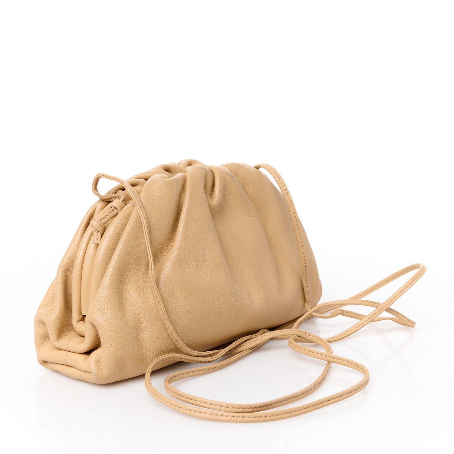 Butter Calfskin The Mini Pouch Almond