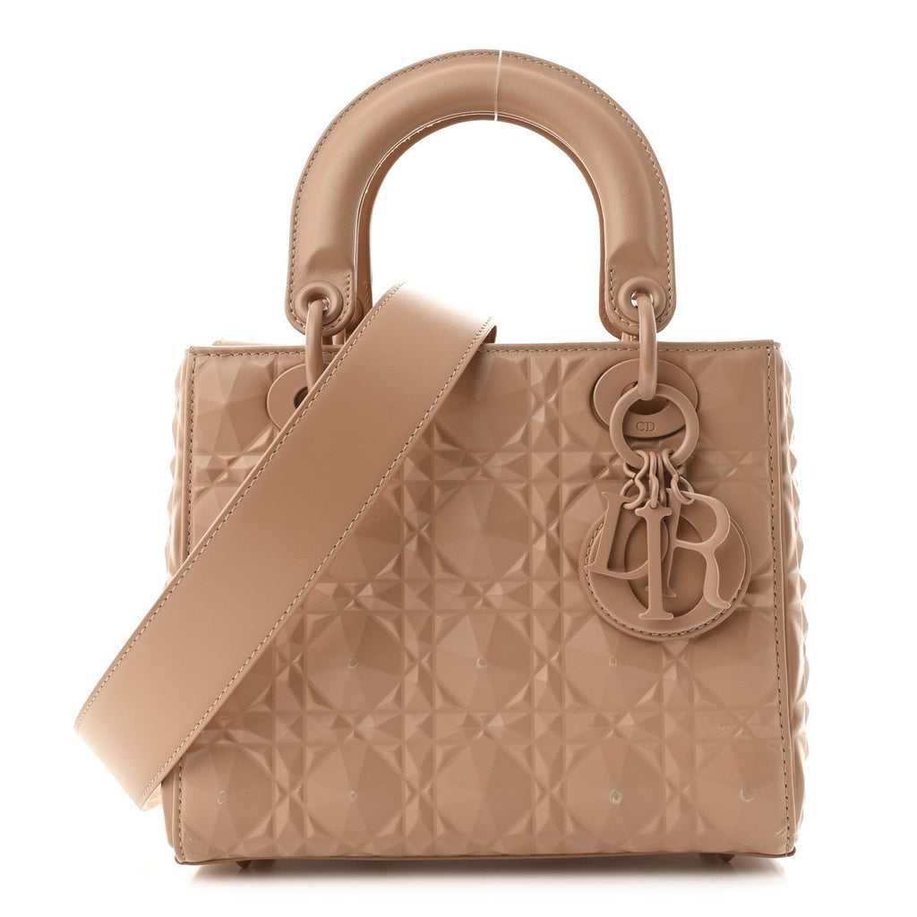 Calfskin Cannage Diamond Small My ABCDior Lady Dior Rose Des Vents