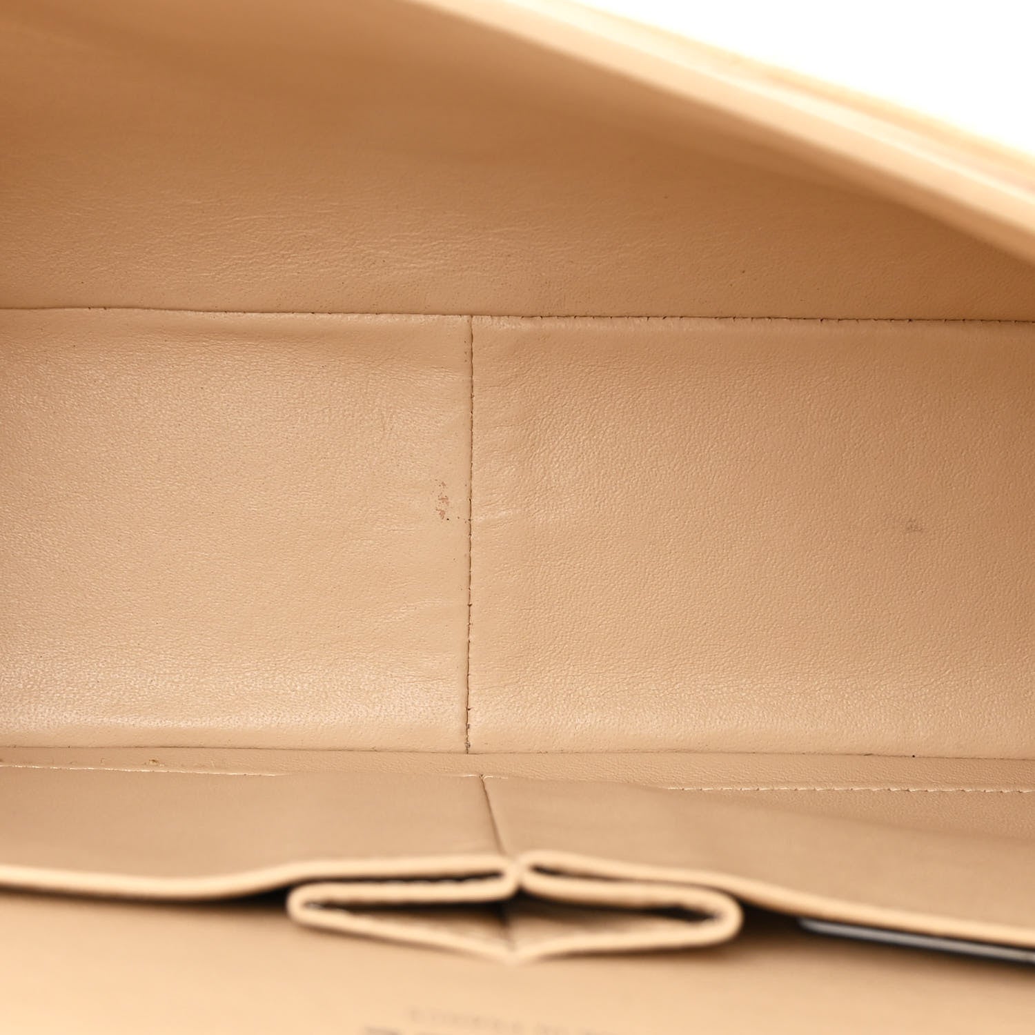 Caviar Quilted Jumbo Double Flap Beige