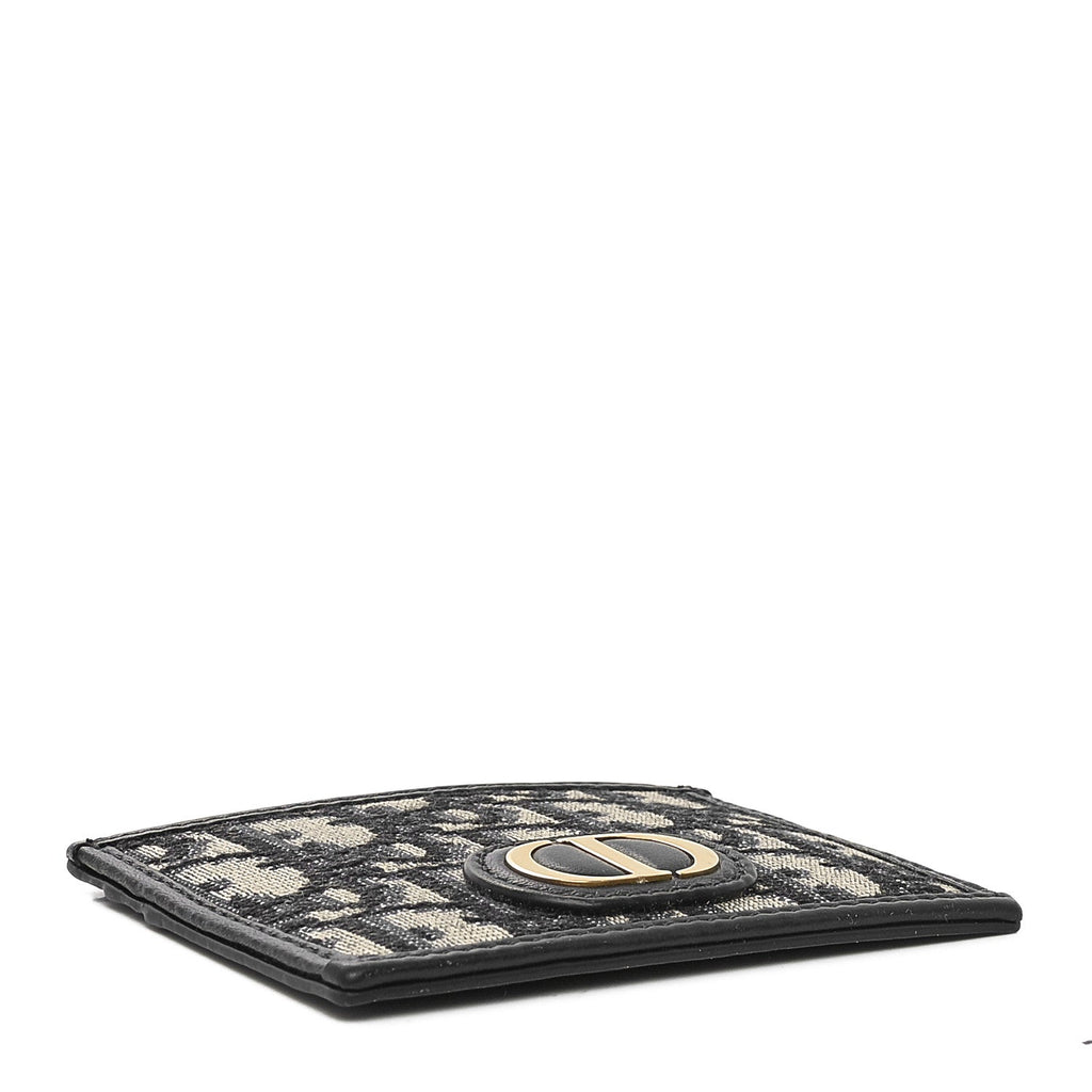 Oblique Calfskin  Holder Black
