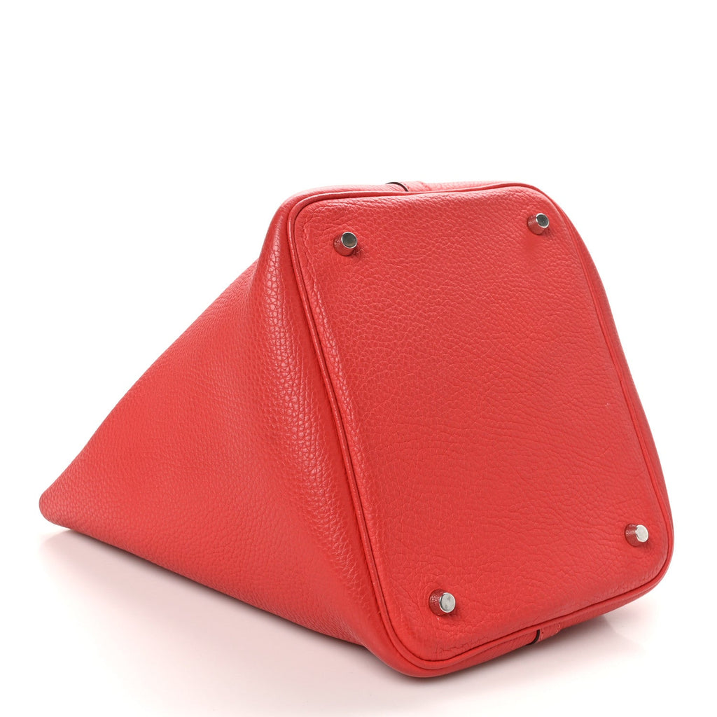 Taurillon Clemence Picotin Lock 22 MM Rouge Pivoine