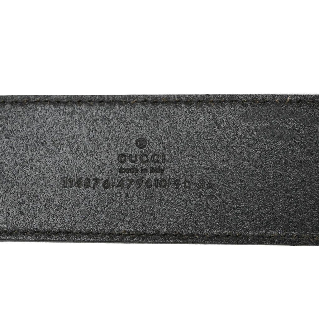 Calfskin Interlocking G Belt 90 36 Black