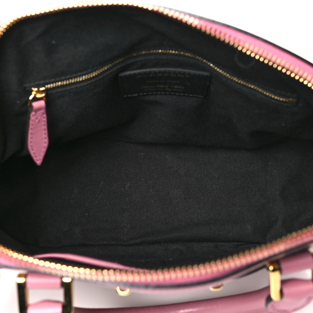 Bridle Calfskin House Check Small Orchard Bowling Bag Mauve Pink