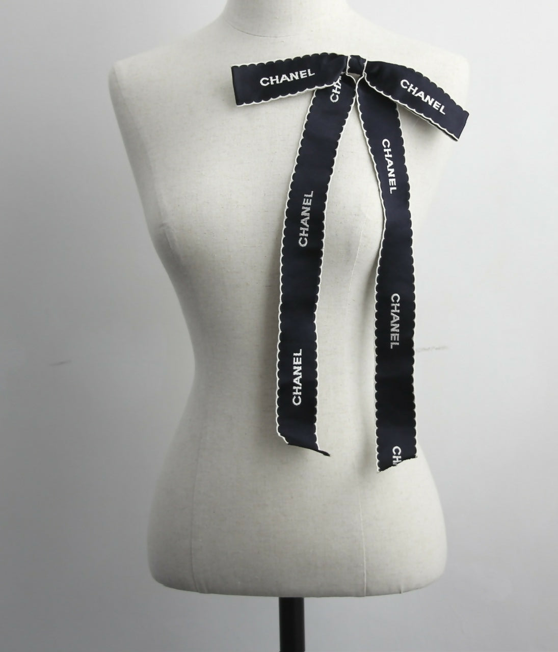 Chanel Vintage 1981-85 Silk Bow Long Ribbon Brooch