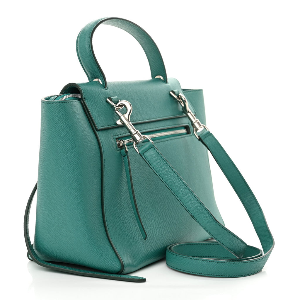 Grained Calfskin Micro Belt Bag Cactus