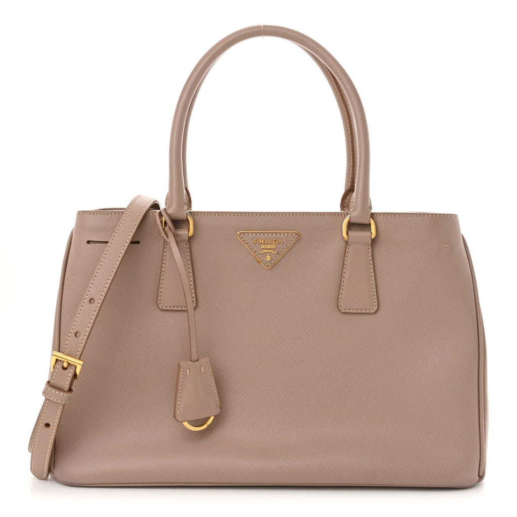 Saffiano Medium Galleria Double Zip Tote Cammeo