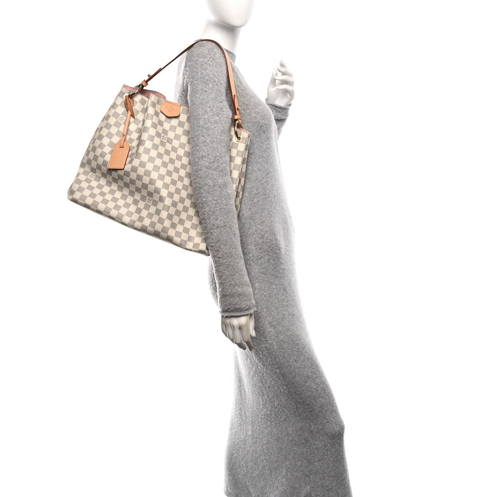 Damier Azur Graceful MM Rose Ballerine