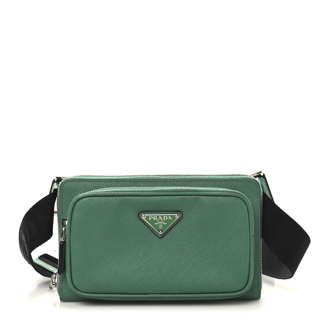 Saffiano Travel Double Zip Belt Bag Mango
