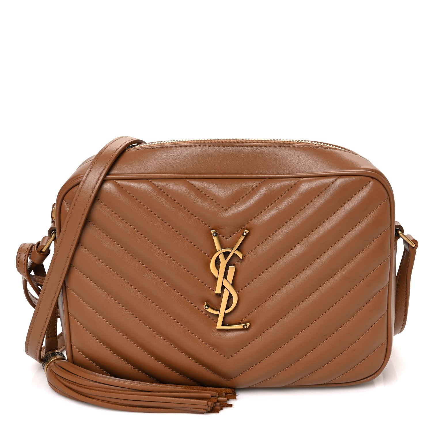Calfskin Matelasse Monogram Lou Camera Bag Cinnamon