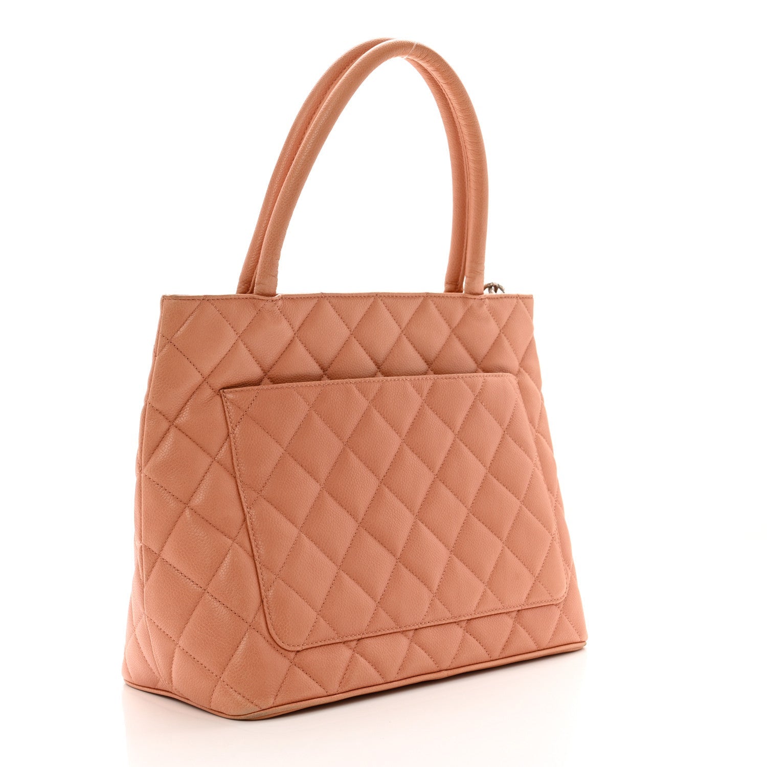 Caviar Quilted Medallion Tote Pink