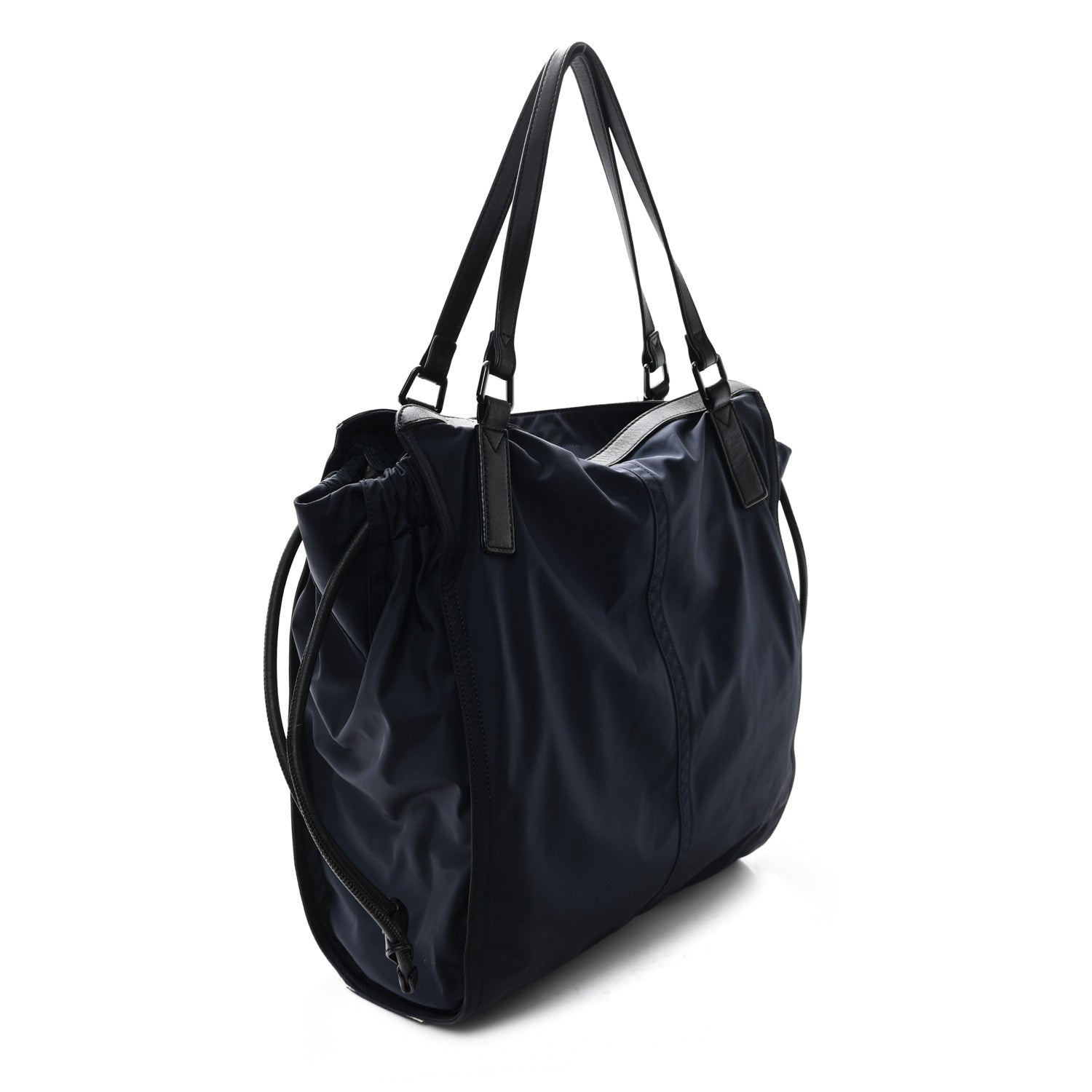 Nylon Buckleigh Packable Tote Black Navy