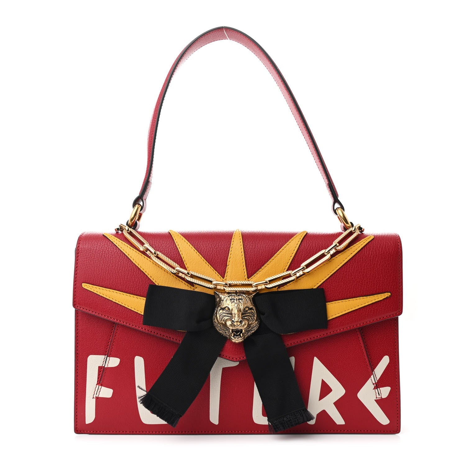 Calfskin Osiride Future Top Handle Bag Red