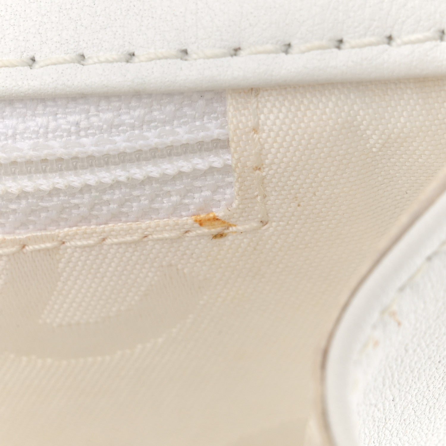 Calfskin Quilted Wild Stitch Large Flap White