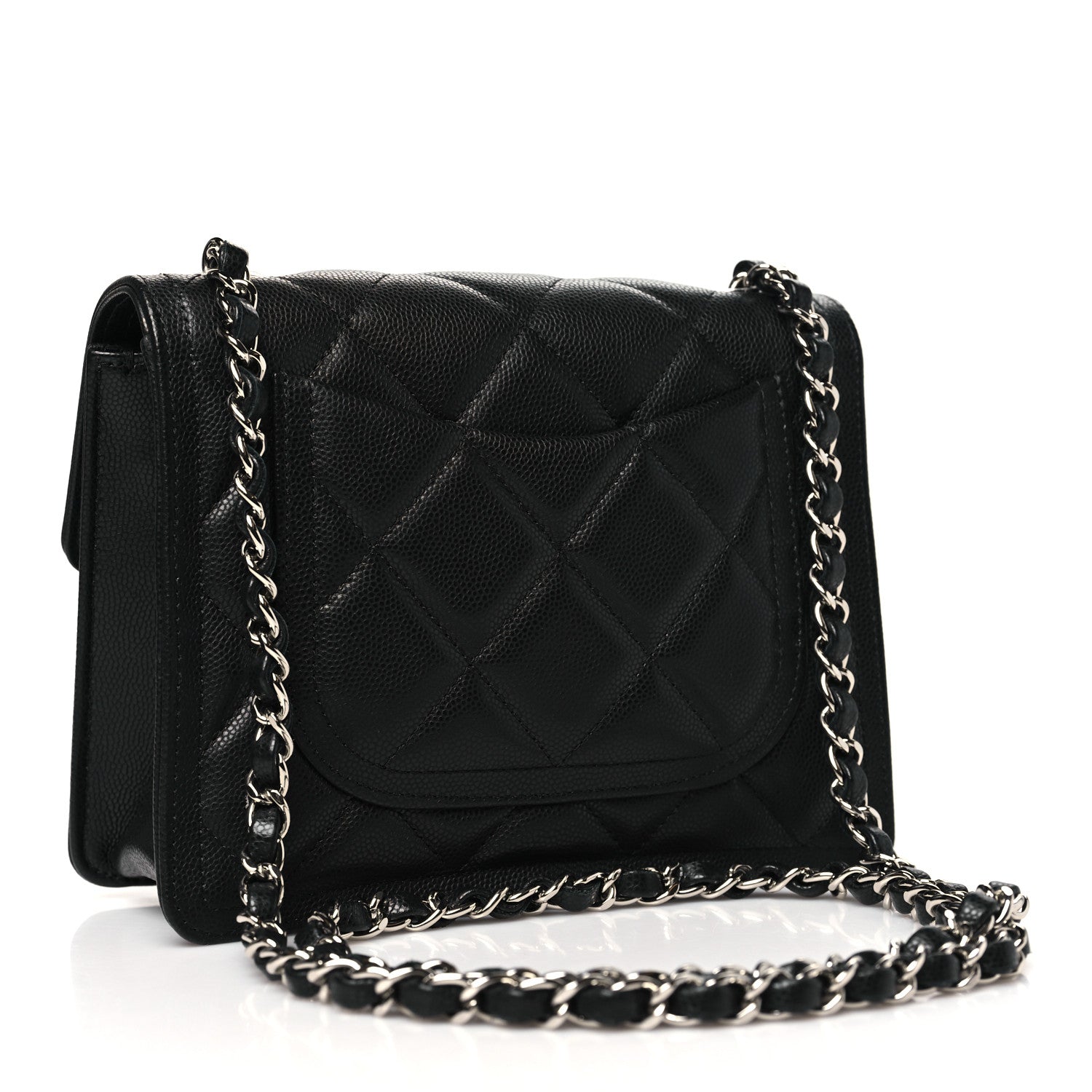Caviar Quilted Mini Sweet Classic Flap Black