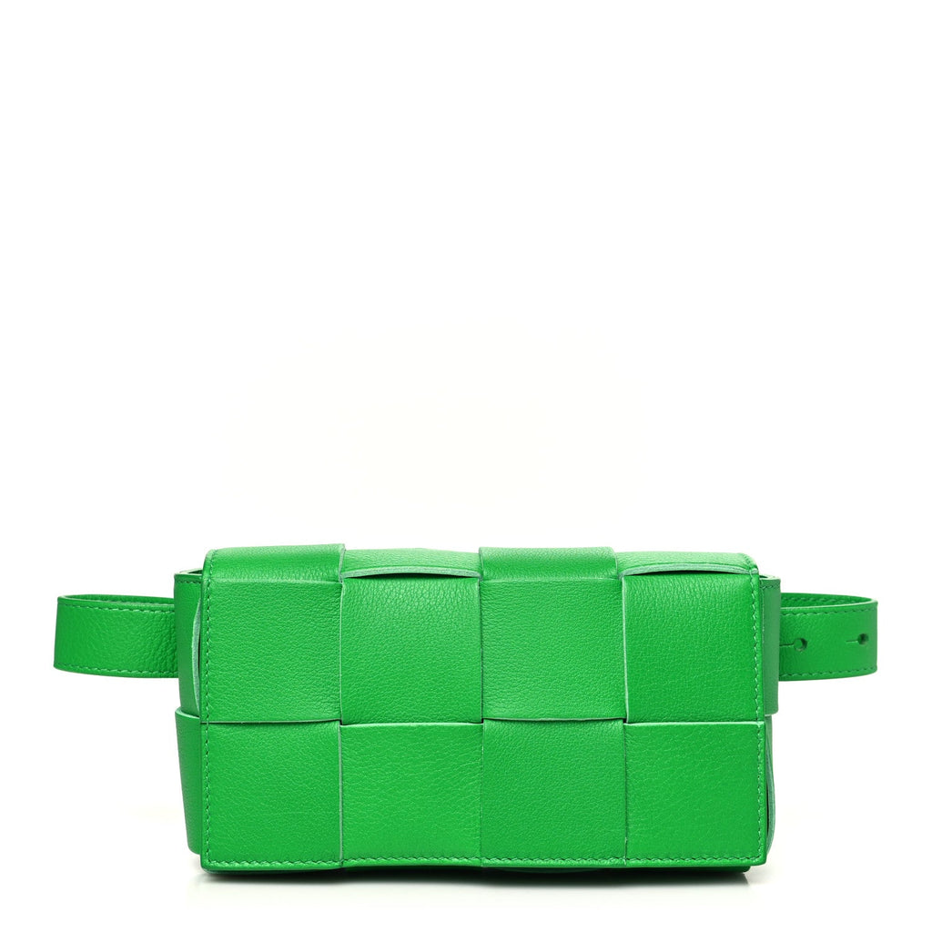Nappa Maxi Intreccio Mini Belt Cassette Bag Parakeet