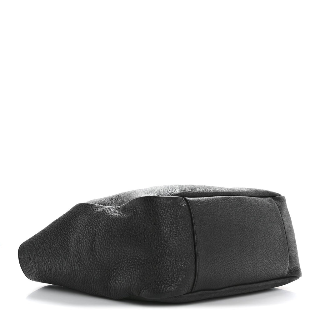 Grained Deerskin Bea Tote Black