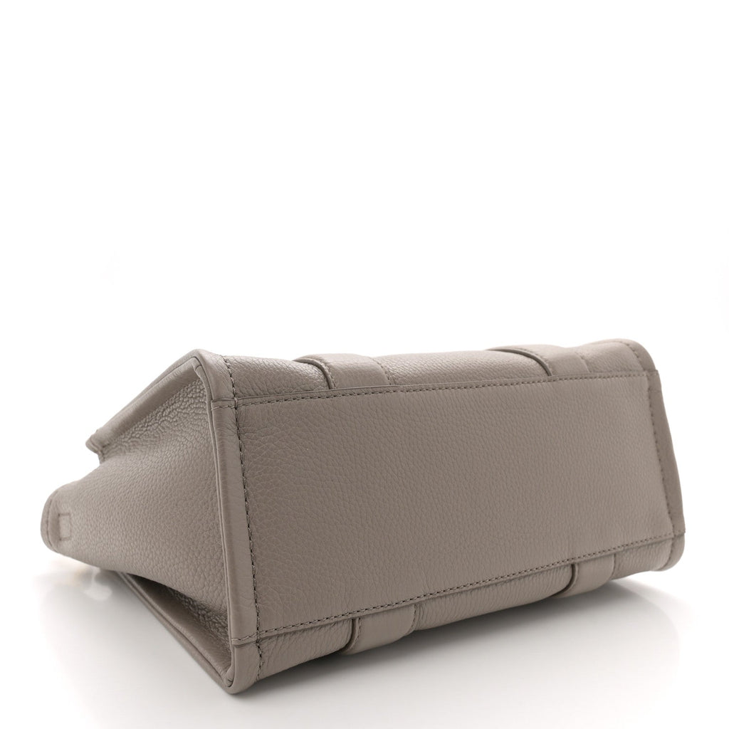 Grained Calfskin Small The Tote Bag Cement
