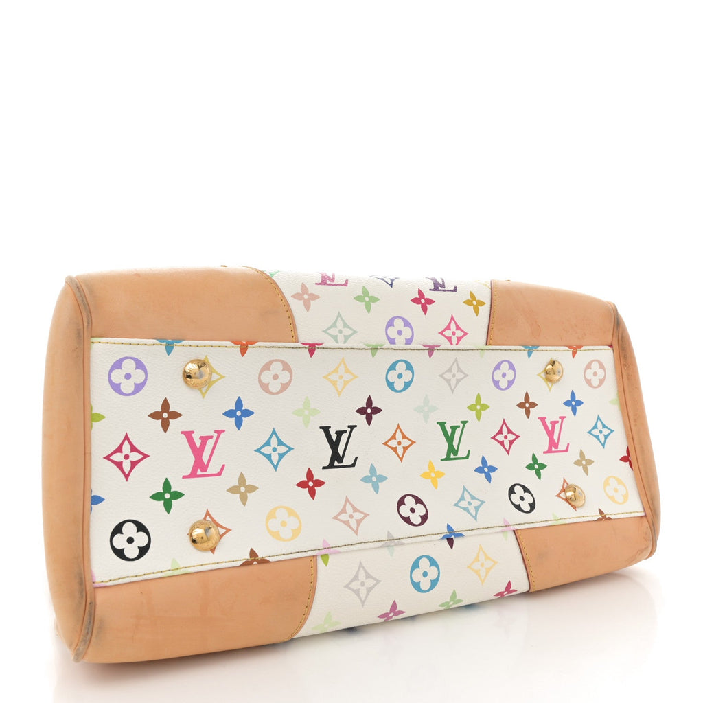 Monogram Multicolor Beverly GM White